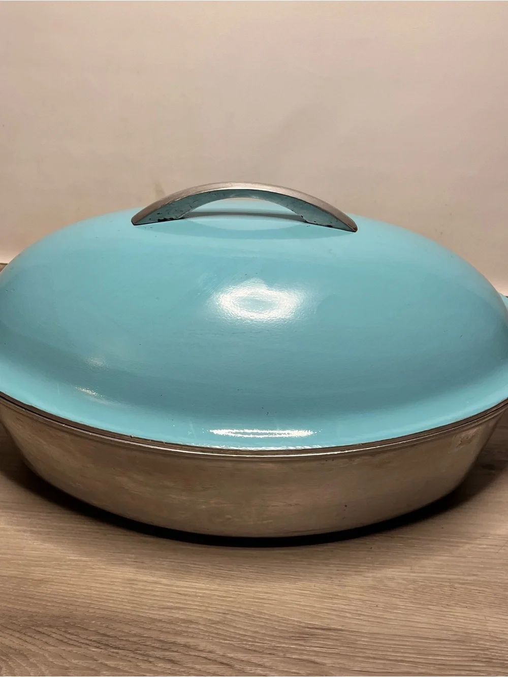 Turquoise Covered Roasting Pan with Handle - Unbranded